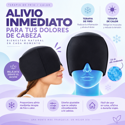 Gorro de Gel para Migraña — Frío o Calor