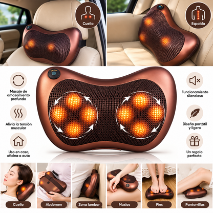 Masajeador Shiatsu de Cuello y Espalda con Calor