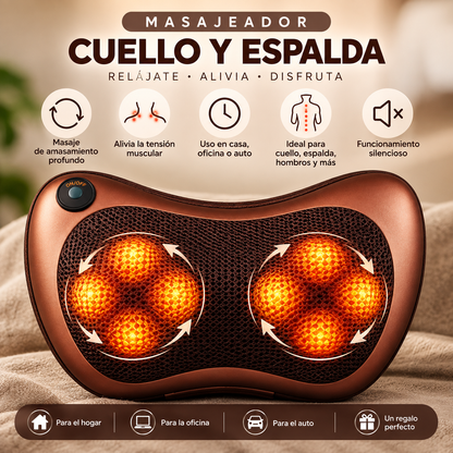 Masajeador Shiatsu de Cuello y Espalda con Calor