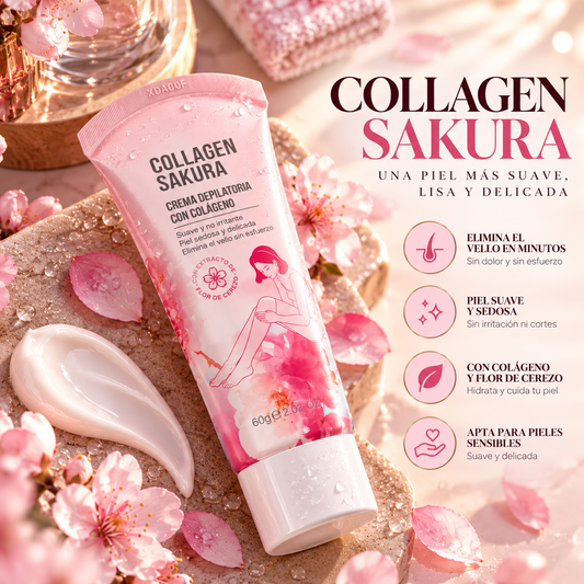 Crema Depilatoria Collagen Sakura
