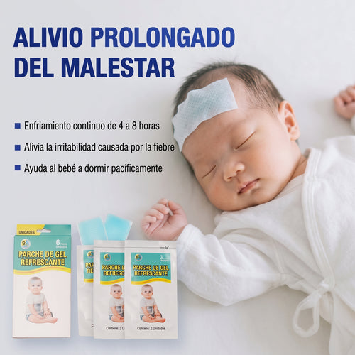 Parche De Gel Para Bajar La Fiebre de los Niños